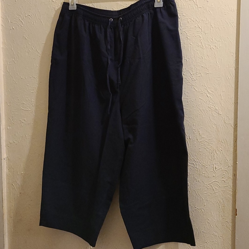 Laren Scott cropped trousers Navy Blue